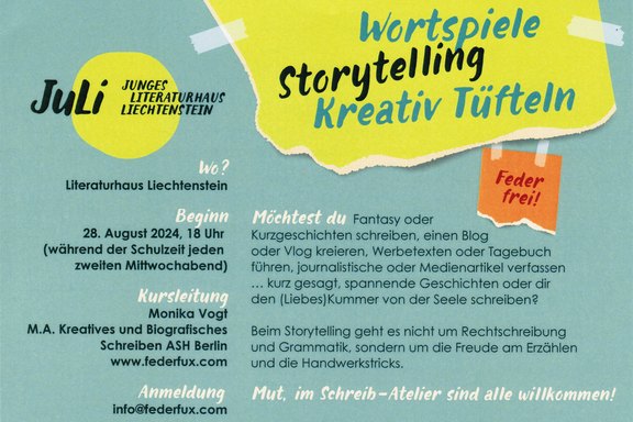 Schreibwerkstatt für Jugendliche  